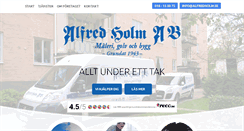 Desktop Screenshot of alfredholm.se